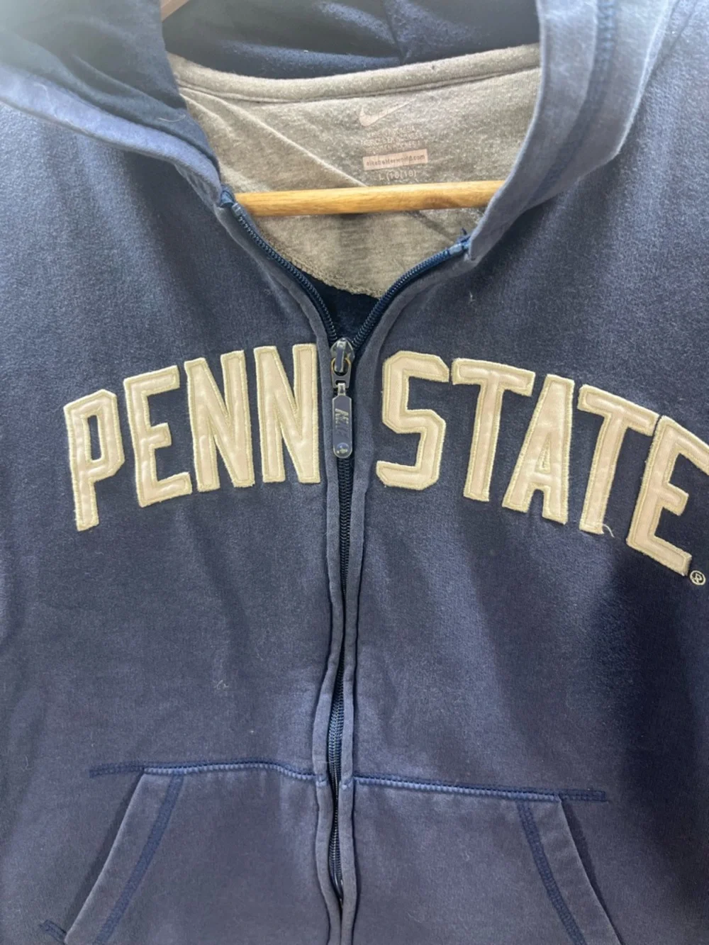 Penn State Nike Full Zip Hoodie Sweatshirt Kids L 16/18 Collegiate‎ 3113